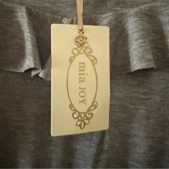 MIA JOY by Joyfolie Gray Ruffle Sleeve Maxi Dress for Girls - Picture 4 of 8